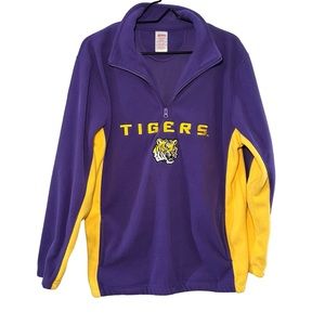 LSU Sweatshirt Fleece 3/4 Zipper Boys Size XXL (18/20)